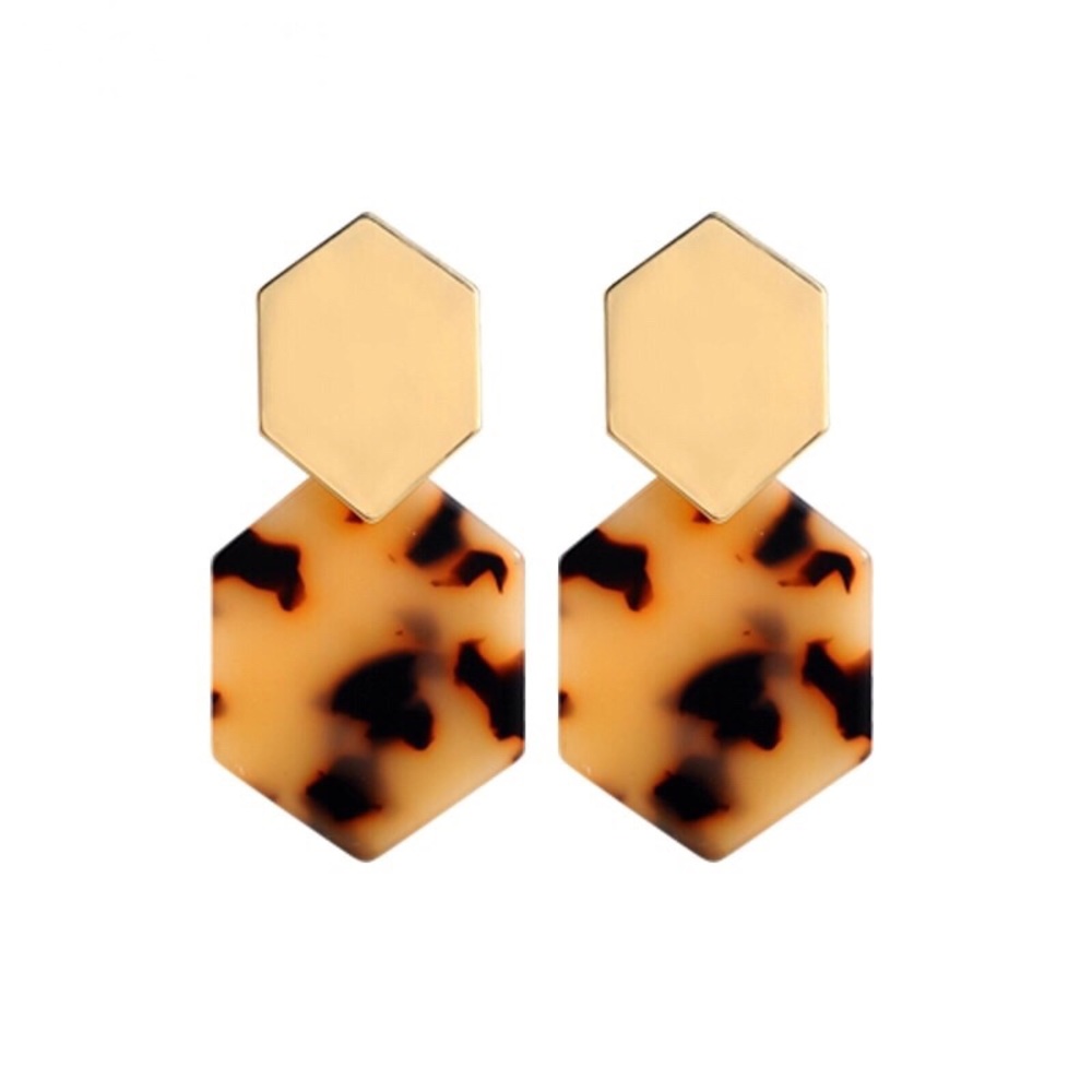 Baublebar Style Gold Plated Tortoise Earring - Picture 2 of 3